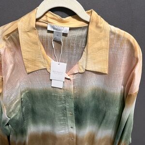 Refinity Women's Multicolor Button-Up Blouse